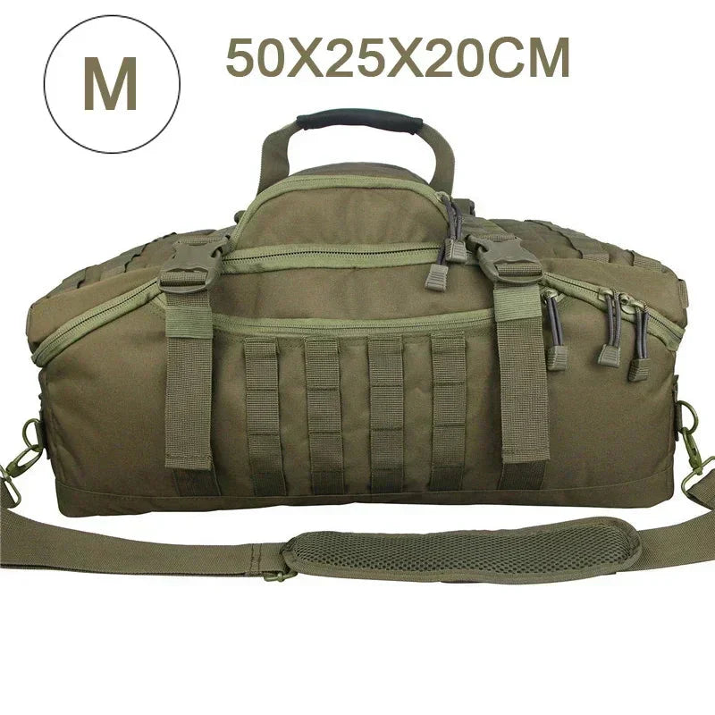 Stor Taktisk Resväska och Ryggsäck - TrailTrek Duffle