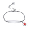 Pulsera de Seguridad Personalizable LifeKey | Joyería de identificación médica para una protección segura y con estilo