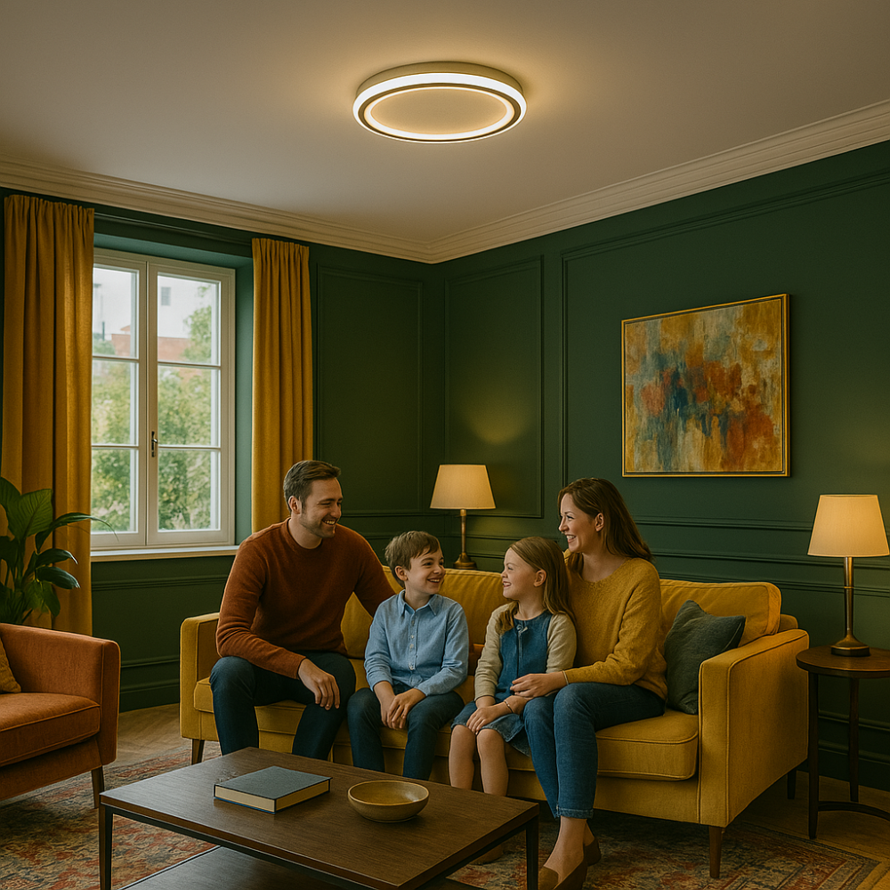 Skandinavisk LED Taklampa – Modern, Dimbar & Stilren för Vardagsrum, Matrum & Hall
