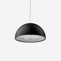 Sort Dome Suspension med elegant prægning i gips