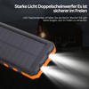 Solenergidriven Power Bank med Ficklampa – SolarCharge Pro