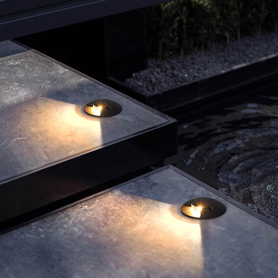 RadiancePro Nedsänkta LED Spotlights | Väderbeständig golvbelysning för gångvägar och landskap