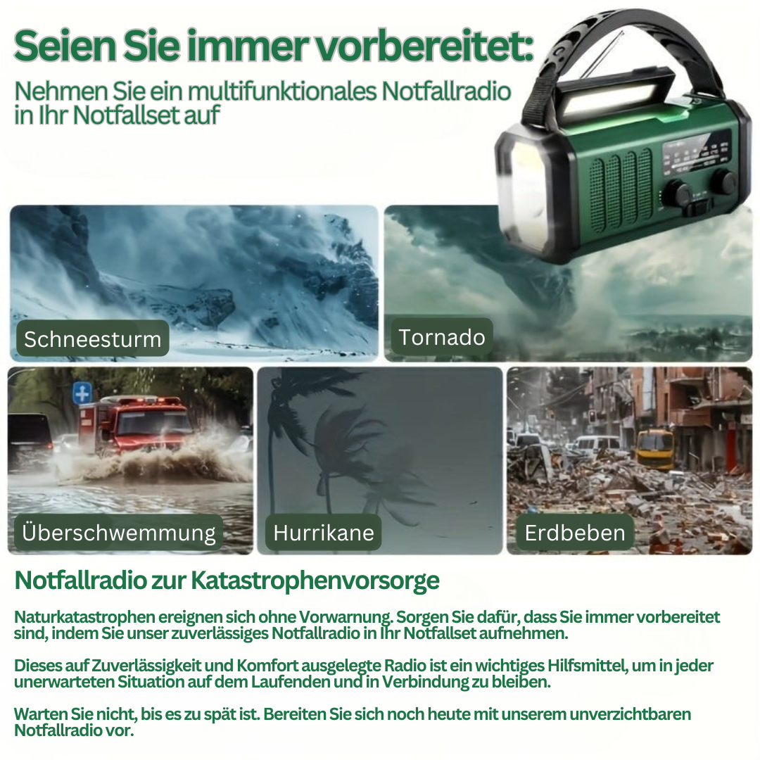 Multifunktionell Nödradio - SurvivorPower