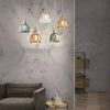 Opaliere Retro Blomma Hängande Lampa | Handgjord glas hängande ljus med varm glöd för sovrum, bar och restaurang atmosfär
