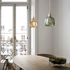 Opaliere Retro Blomma Hängande Lampa | Handgjord glas hängande ljus med varm glöd för sovrum, bar och restaurang atmosfär