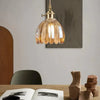 Opaliere Retro Blomma Hängande Lampa | Handgjord glas hängande ljus med varm glöd för sovrum, bar och restaurang atmosfär