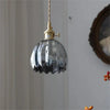Opaliere Retro Blomma Hängande Lampa | Handgjord glas hängande ljus med varm glöd för sovrum, bar och restaurang atmosfär