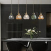Opaliere Retro Blomma Hängande Lampa | Handgjord glas hängande ljus med varm glöd för sovrum, bar och restaurang atmosfär