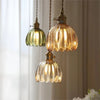 Opaliere Retro Blomma Hängande Lampa | Handgjord glas hängande ljus med varm glöd för sovrum, bar och restaurang atmosfär