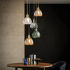 Opaliere Retro Blomma Hängande Lampa | Handgjord glas hängande ljus med varm glöd för sovrum, bar och restaurang atmosfär