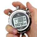 YS Metall Stoppur 3 Rader Visning Löpning Elektronisk Timer, Stil: YS-5100 100 Minnen