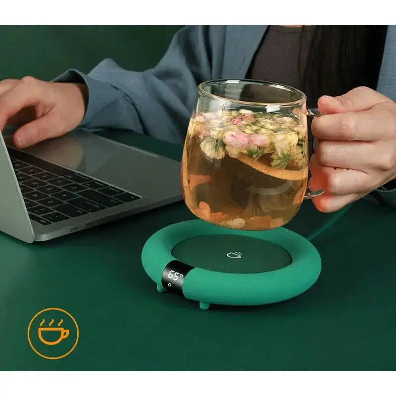 GlowMug Precision Heat Pad | Justerbar temperaturmuggvärmare för hemmet och kontoret