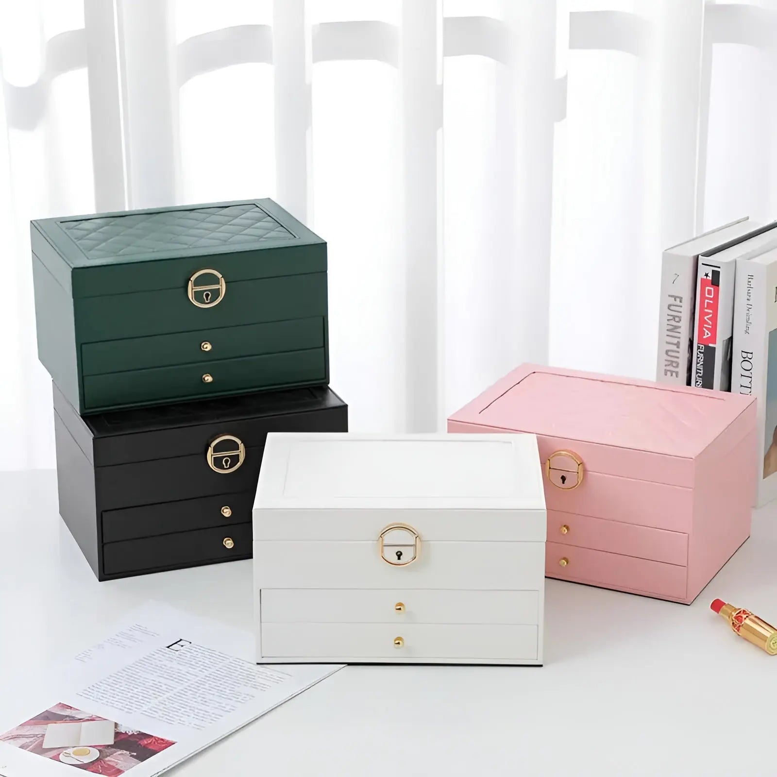Lyxig Flerlagers Smyckeskrin – EleganceBox