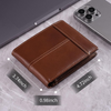Premium RFID-blockerande läder bifold plånbok för män - SlimArmor
