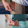 Premium RFID-blockerande läder bifold plånbok för män - SlimArmor