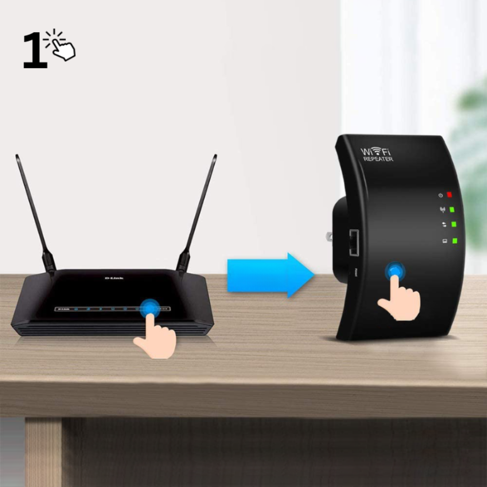 Trådlös WiFi-förlängare - NetBlaze