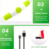 GlowSafe LED Hundhalsband – Uppladdningsbar USB Säkerhetslampa