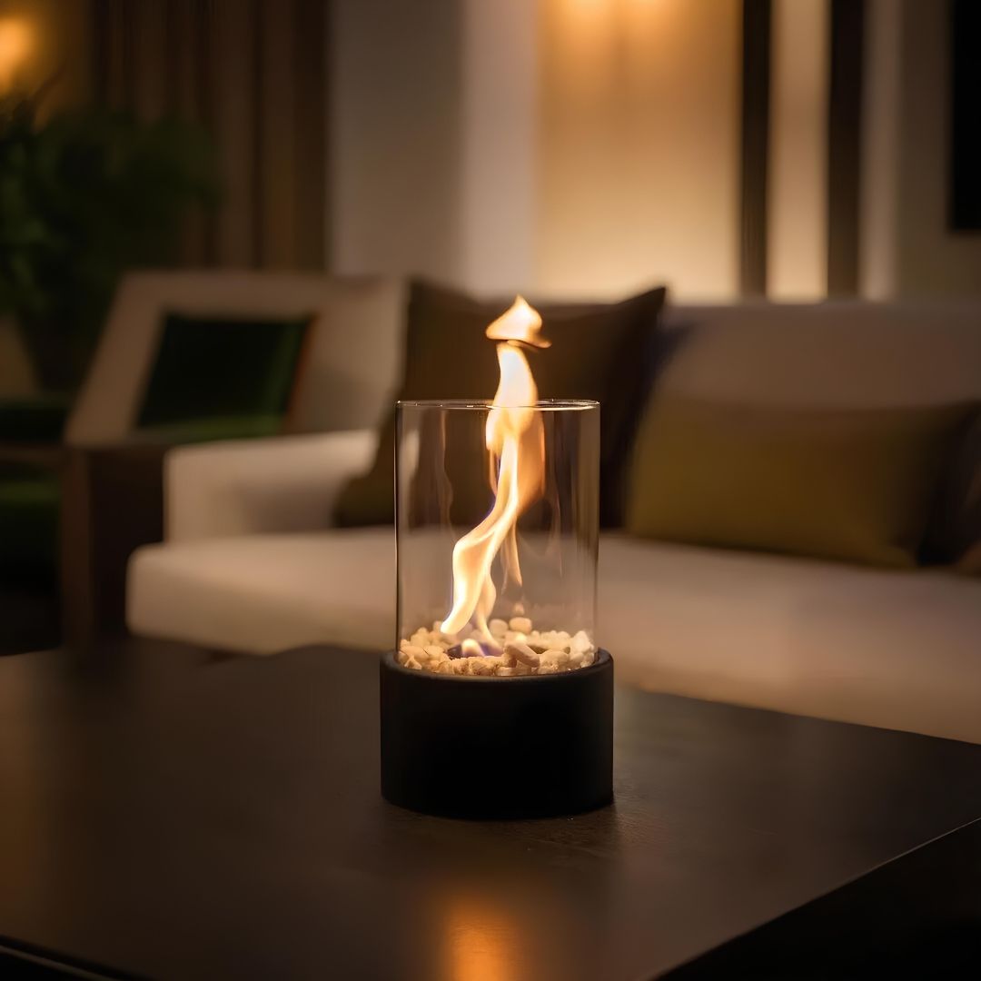 Klassisk Oljelampa med Öppen Flamma - Lumora