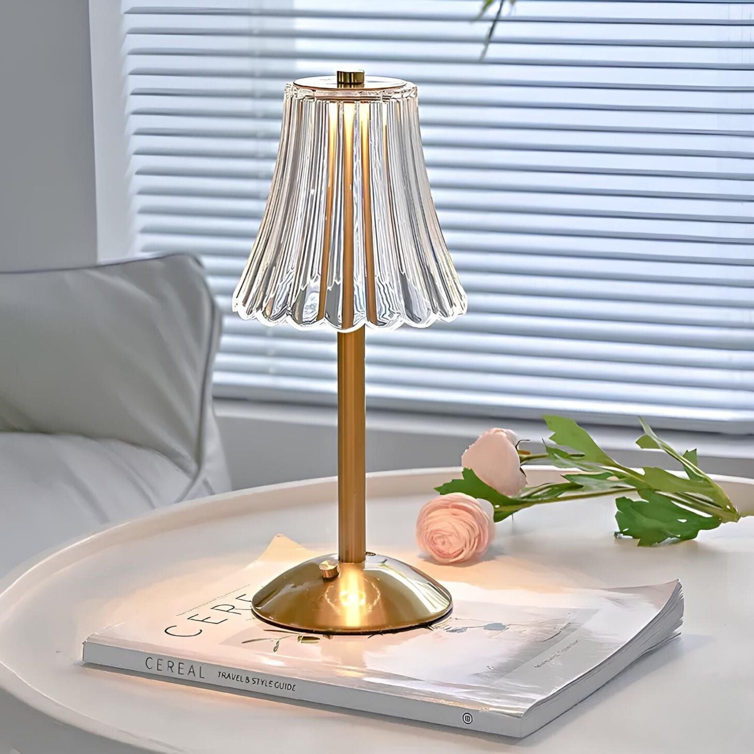 Guldkristall Bordslampa - Aurora Luxe
