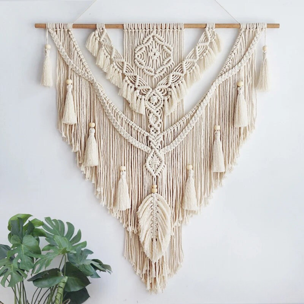 Skandinavisk Boho Makramé Väggdekoration - Liora
