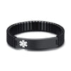 LifeSafe Medicinsk Larmarmband | Anpassningsbart ID-armband i rostfritt stål för säkerhet och stil