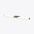 Lámpara de pared metálica lineal minimalista Moren, dorada