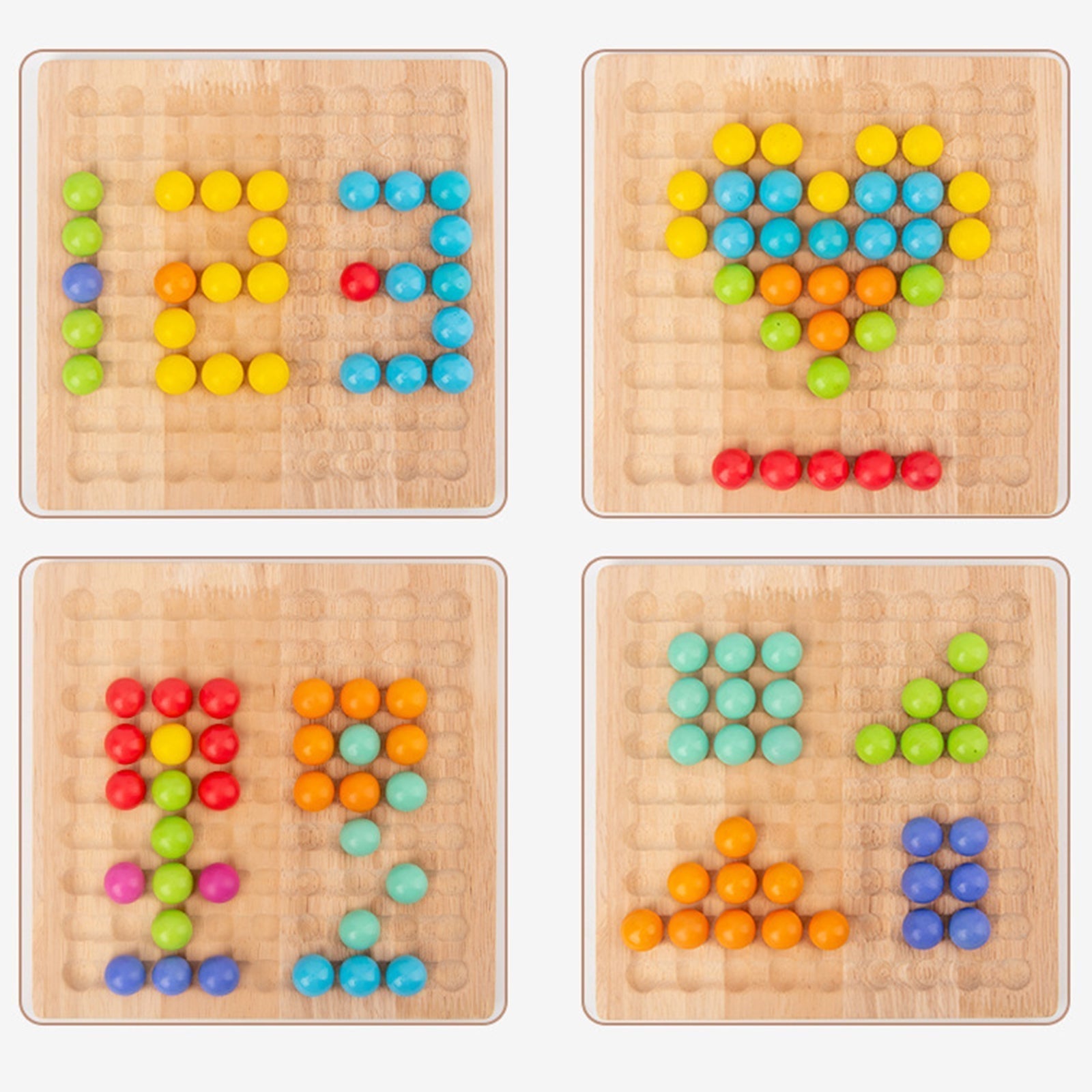 Montessori Pärlogikspel – Främjar Färgteori och Tänkande Färdigheter