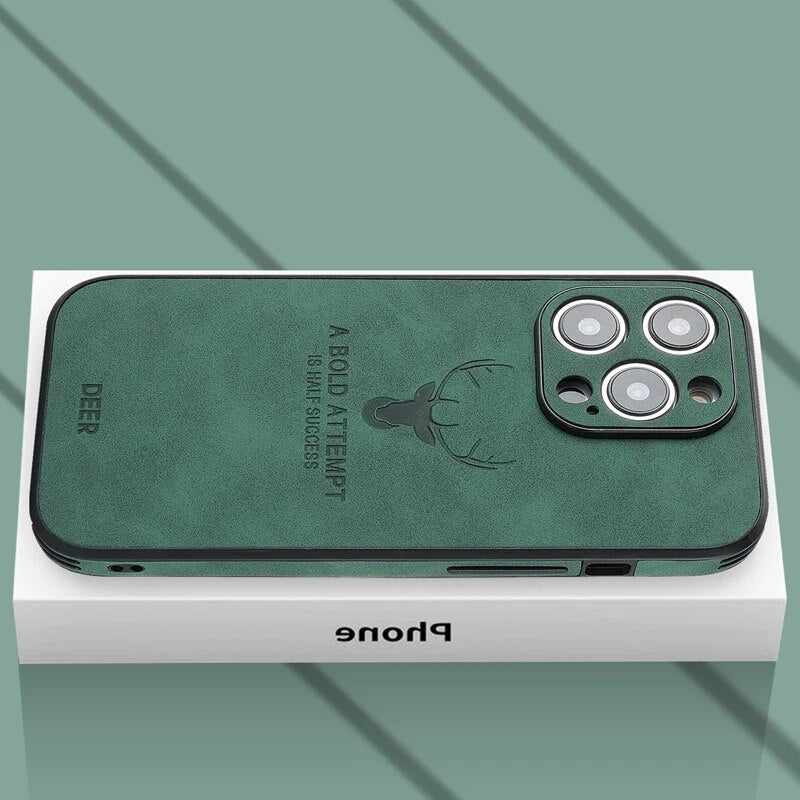 Lyxigt Hjortskinn iPhone-fodral - Veltro