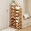 Smart Bamboo Shoe Rack – Kompakt och Praktisk för Entrén