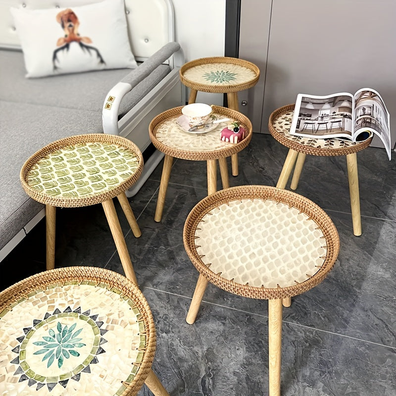 Skandinavisk Rattan Sido Bord - Elin