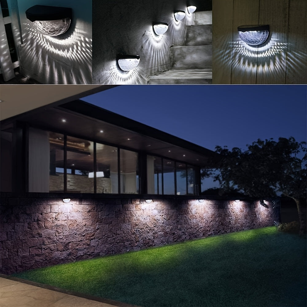 SolarGlow Halvrund LED-staketbelysning – Elegant och Hållbar