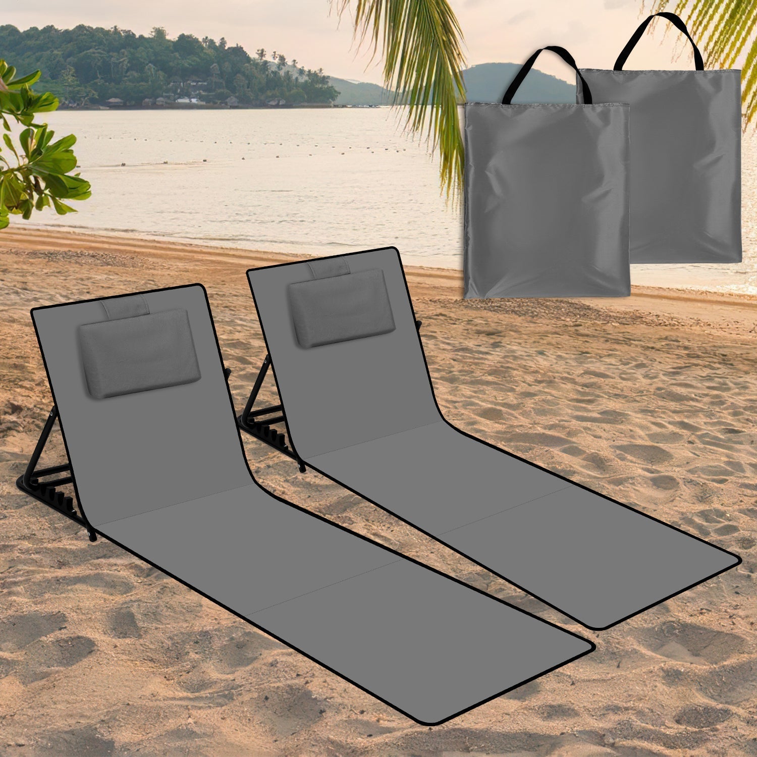 RelaxMate Bärbar Strandstol – Komfort och Bekvämlighet på Språng