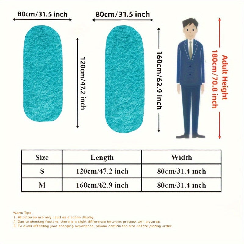 Plush Oval Rug – Mjuk och Stilig Matta för Sovrum och Vardagsrumsdekoration