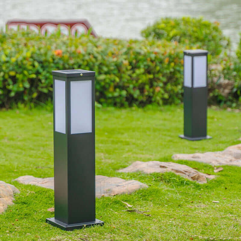 Modern Utomhuslampa - Fyrkantig LED Trädgårdslampa
