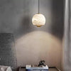 Taklampa - Alabaster Glas Boll med Marmor Fot