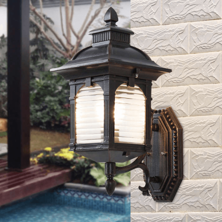 Vägglampa Utomhus - Antik Glasdesign