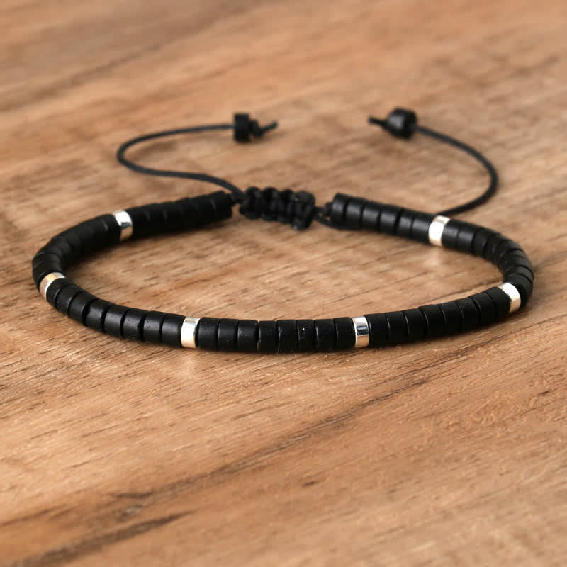 Flätad Armband med 2.4 mm Naturstenpärlor – Seraphina