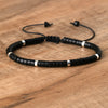 Flätad Armband med 2.4 mm Naturstenpärlor – Seraphina