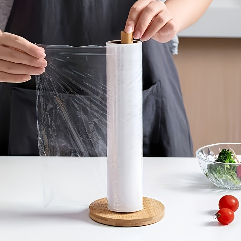 Bambu Kökspappershållare med Naturlig Finish – Stilig och Praktisk för Bänkskivan