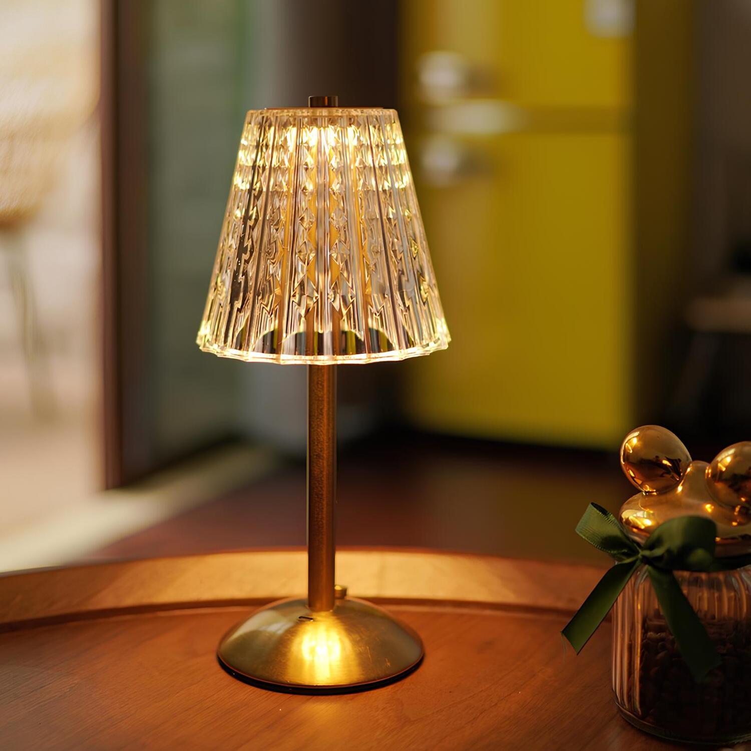 Guldkristall Bordslampa - Aurora Luxe