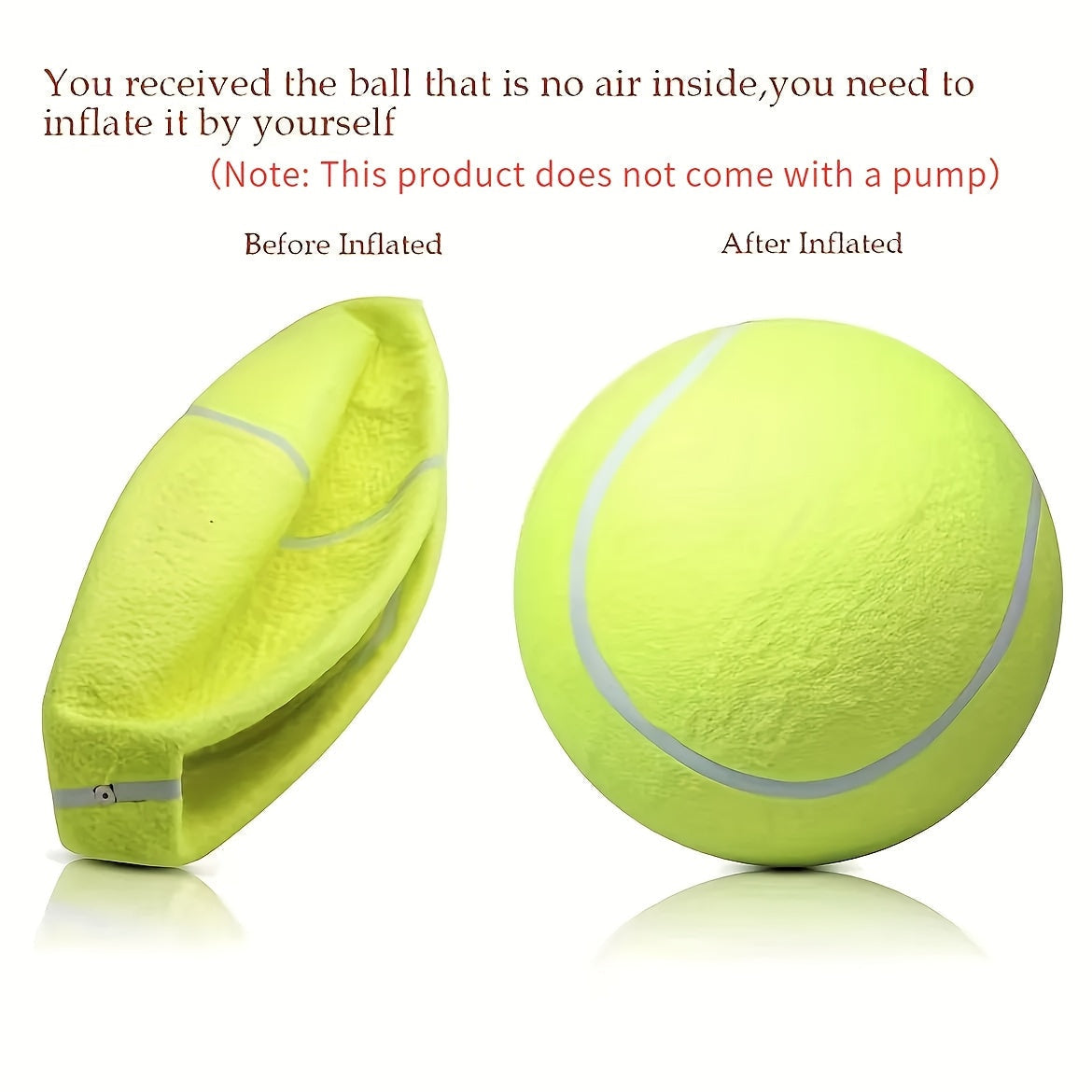 Extra hållbar stor hundtennisboll – Idealisk för utomhuslek och aktiviteter