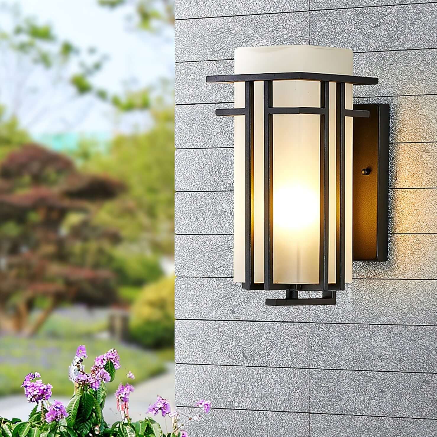 Utomhus Vägglampa - Järn & Glas