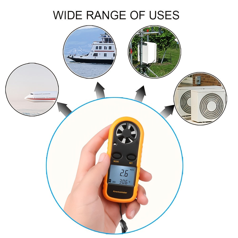 Kompakt Digital Anemometer – Handhållen och Noggrann för Utomhusmätningar