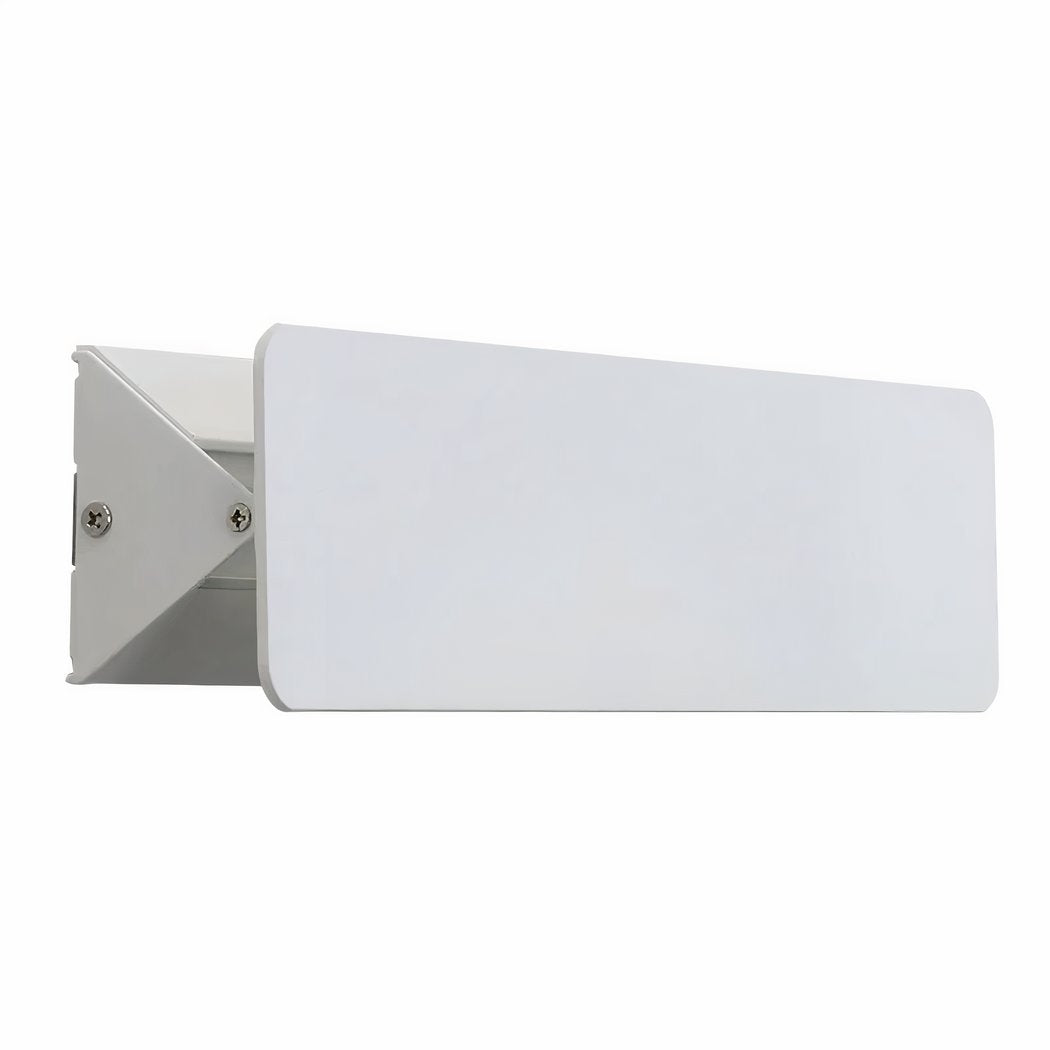 FlexiGlow Modern Vit Vägglampa – Justerbar Skärm för Perfekt Ljusdistribution