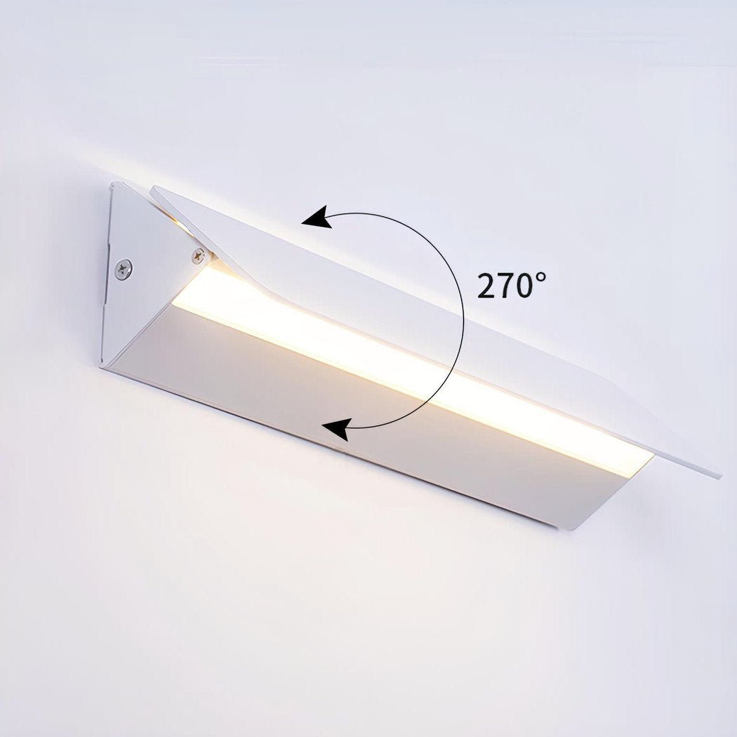 FlexiGlow Modern Vit Vägglampa – Justerbar Skärm för Perfekt Ljusdistribution