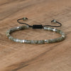 Flätad Armband med 2.4 mm Naturstenpärlor – Seraphina