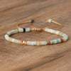 Flätad Armband med 2.4 mm Naturstenpärlor – Seraphina
