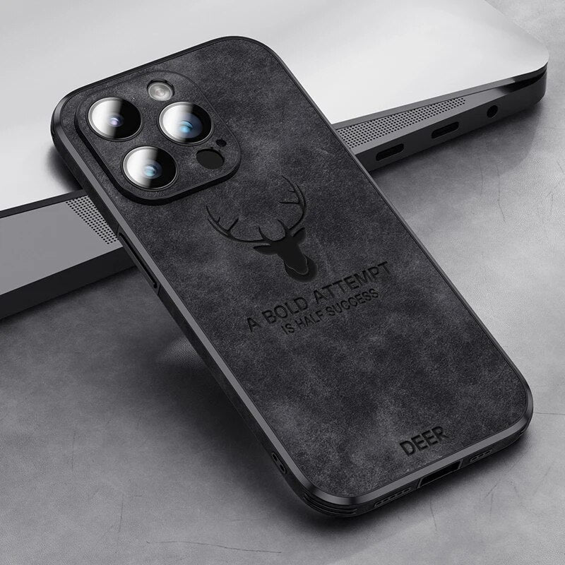 Lyxigt Hjortskinn iPhone-fodral - Veltro