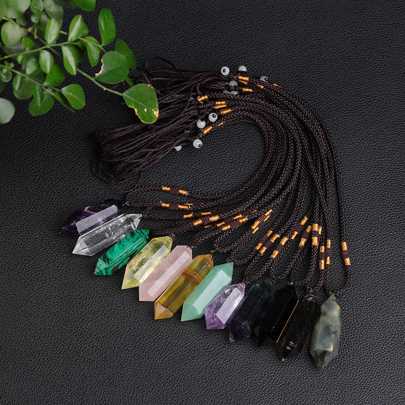 Naturlig Kristall Ametist Helande Halsband – Lyra