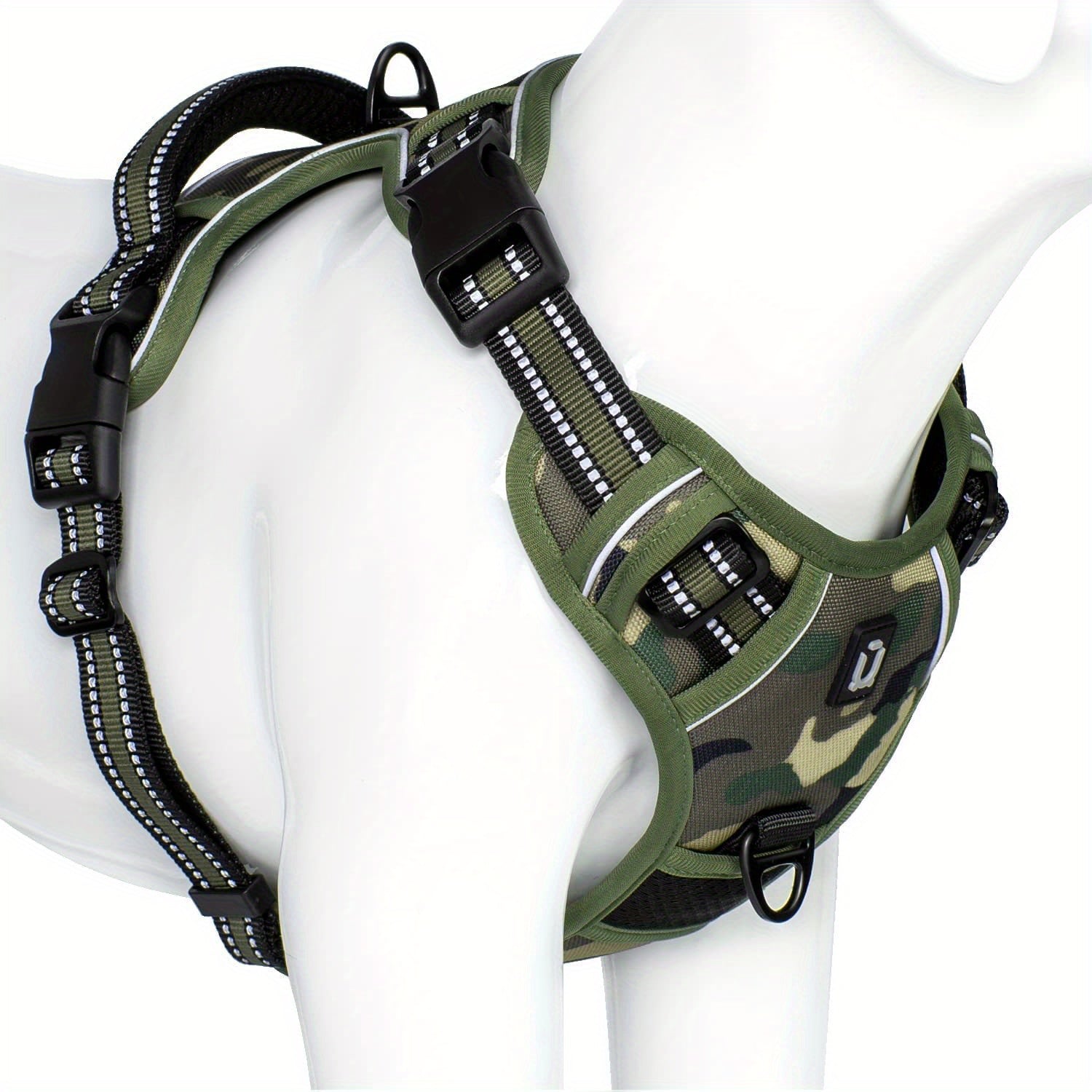 Reflekterande No-Pull Hundsele – Enkel promenad och träning med handtag